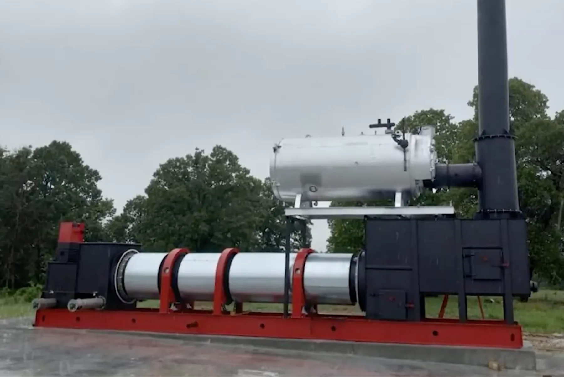 30 TPD Rotary Pyrolysis Drum